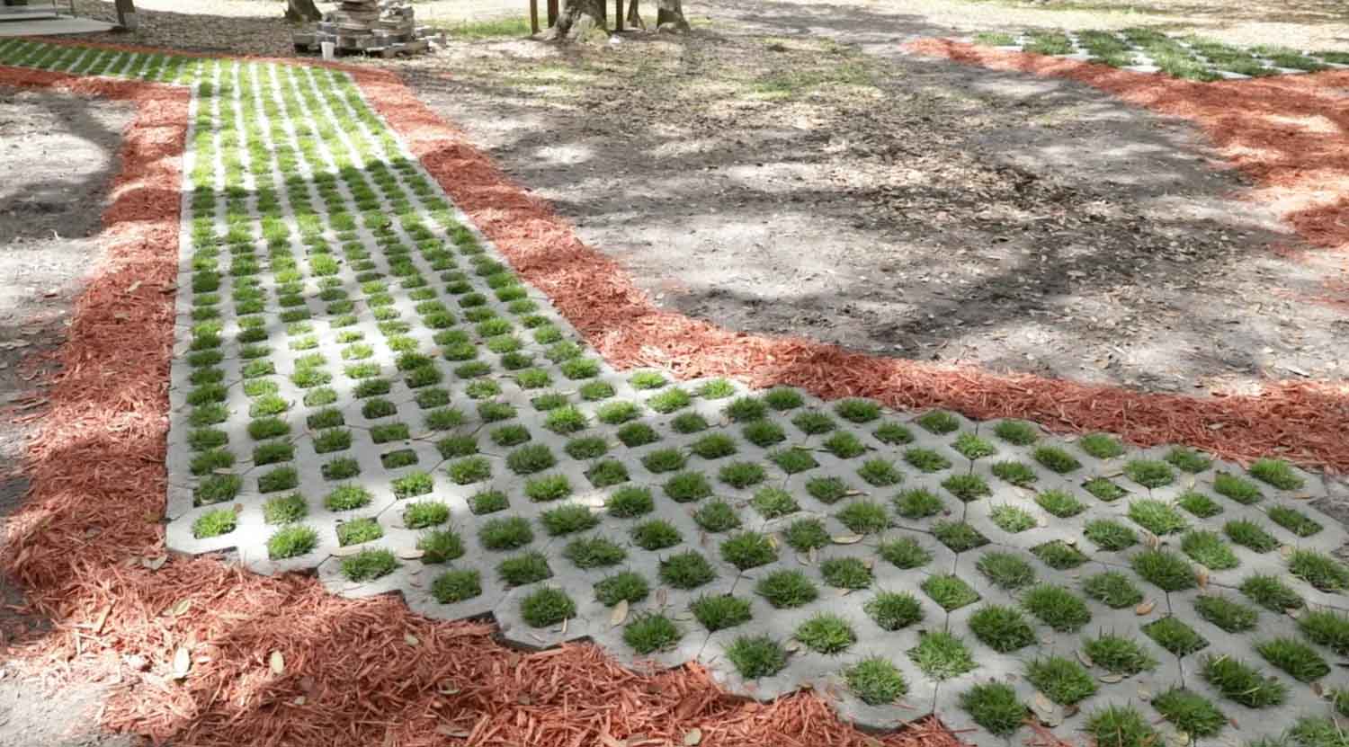 <p>A green walkway is a great way to upgrade your yard. It ties together the different elements of a yard, while incorporating natural elements.  You could also upgrade your driveway! </p>