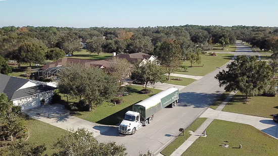 Bethel Truck Delivery Home Neighborhood